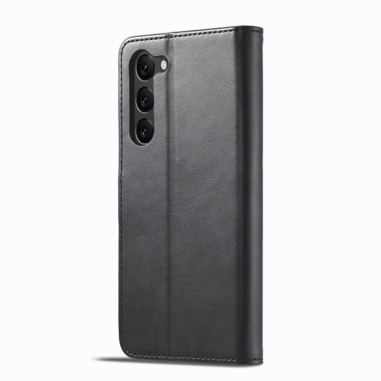 For Samsung Galaxy S25 5G LC.IMEEKE Calf Texture Leather Phone Case(Black) by LC.IMEEKE