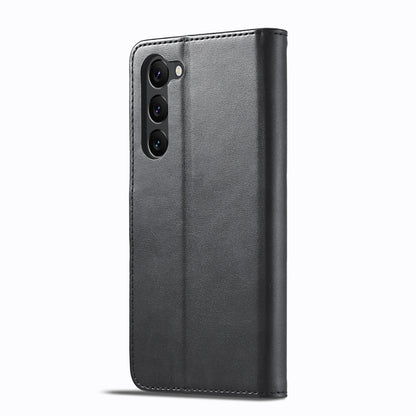 For Samsung Galaxy S25 5G LC.IMEEKE Calf Texture Leather Phone Case(Black) by LC.IMEEKE