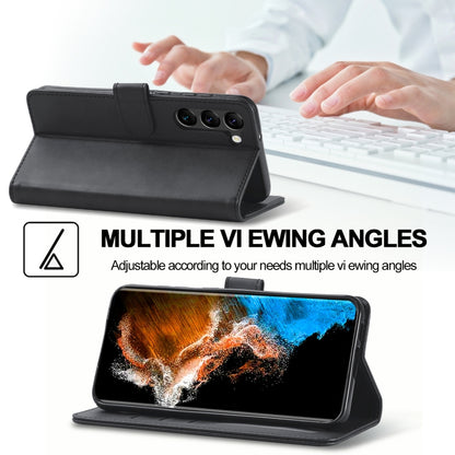 For Samsung Galaxy S25 5G LC.IMEEKE Calf Texture Leather Phone Case(Black) by LC.IMEEKE