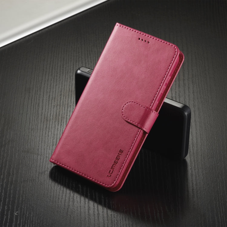 For Samsung Galaxy S25+ 5G LC.IMEEKE Calf Texture Leather Phone Case(Red) by LC.IMEEKE