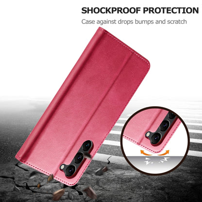 For Samsung Galaxy S25+ 5G LC.IMEEKE Calf Texture Leather Phone Case(Red) by LC.IMEEKE