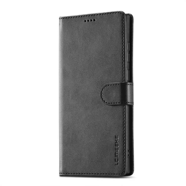 For Samsung Galaxy S25 Ultra 5G LC.IMEEKE Calf Texture Leather Phone Case(Black) by LC.IMEEKE