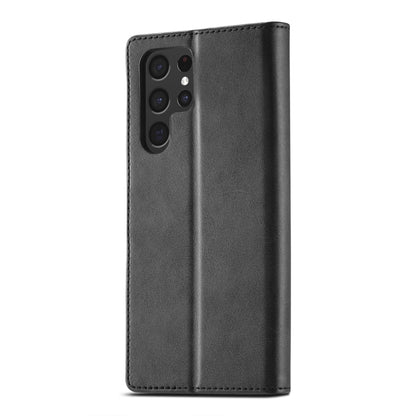 For Samsung Galaxy S25 Ultra 5G LC.IMEEKE Calf Texture Leather Phone Case(Black) by LC.IMEEKE