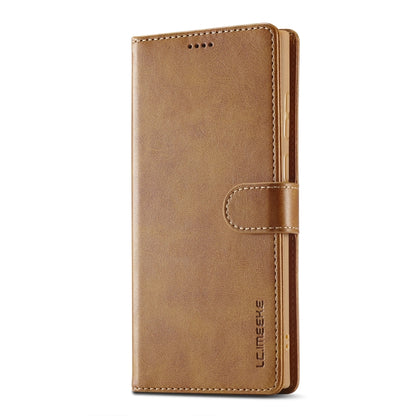 For Samsung Galaxy S25 Ultra 5G LC.IMEEKE Calf Texture Leather Phone Case(Brown) by LC.IMEEKE