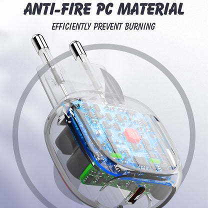 LDNIO A1206C PD27W USB-C / Type-C Fast Charger with 1m Type-C Cable, Plug Type:EU Plug(White) - USB Charger by LDNIO | Online Shopping UK | buy2fix
