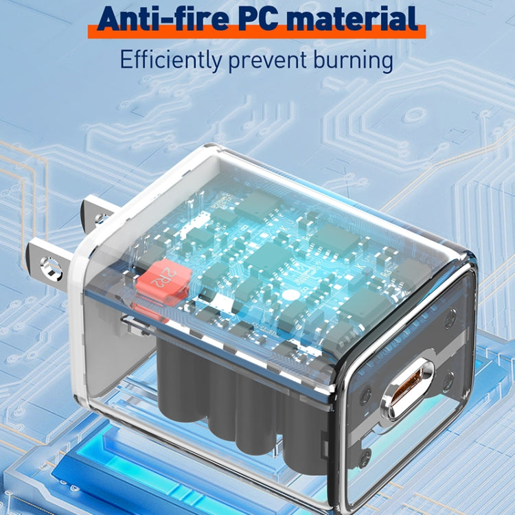 LDNIO A1508C PD30W USB-C / Type-C Fast Charger with 1m Type-C Cable(White) - USB Charger by LDNIO | Online Shopping UK | buy2fix
