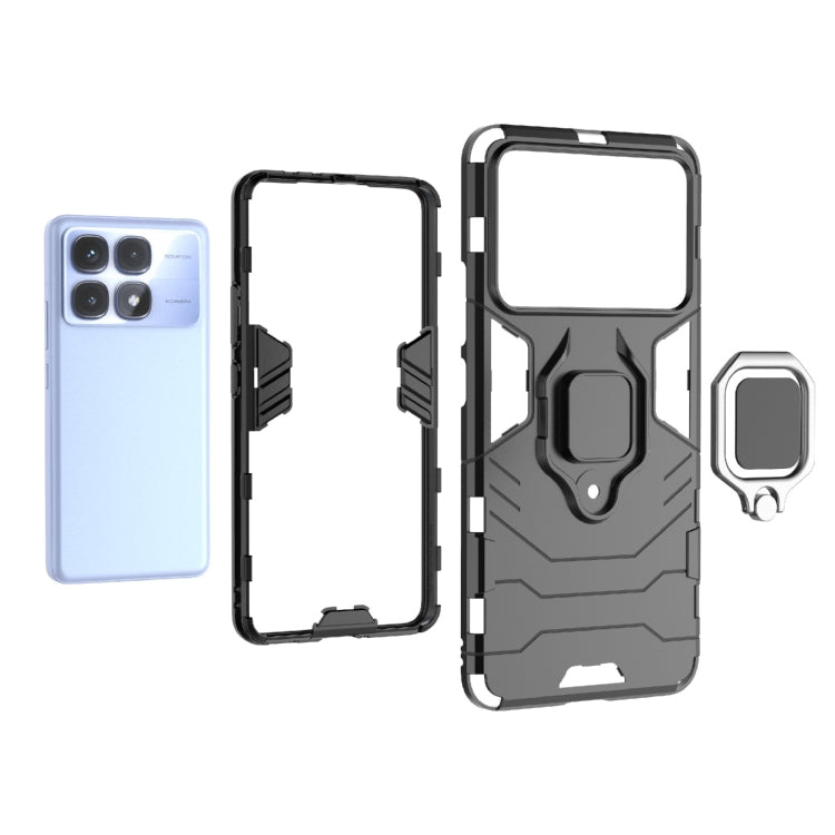 For Redmi K70 Ultra Global Shockproof PC + TPU Holder Phone Case(Navy Blue) - Xiaomi Cases by buy2fix | Online Shopping UK | buy2fix