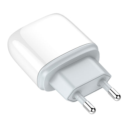 LDNIO Q229 QC3.0 / PD20W USB + Type-C Fast Charger with 1m Type-C to Type-C Cable, Plug Type:EU Plug(White) - USB Charger by LDNIO | Online Shopping UK | buy2fix