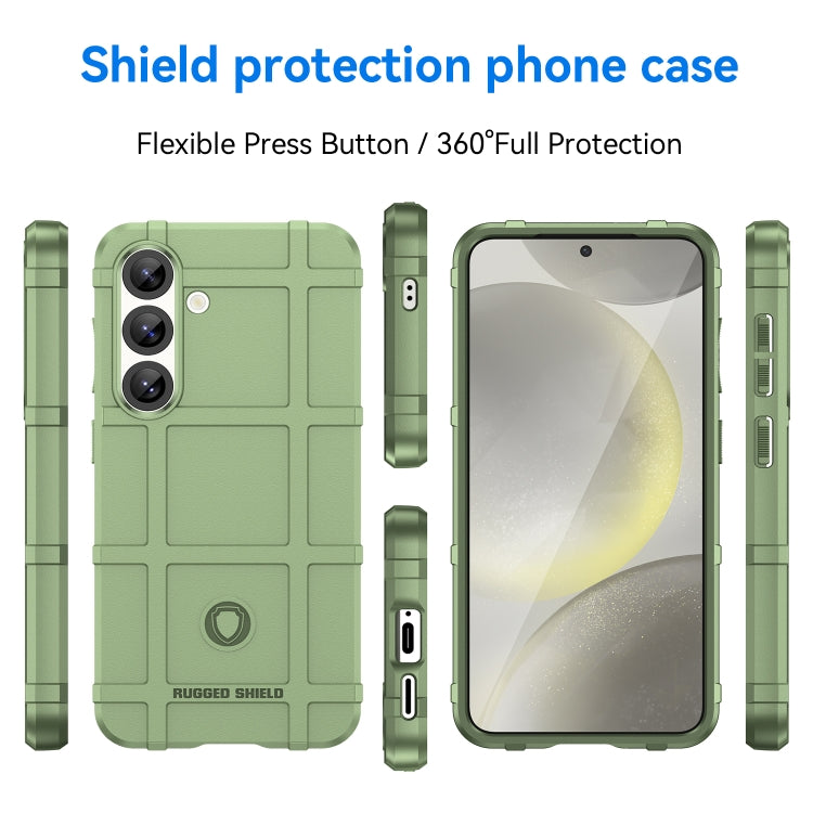 For Samsung Galaxy S25 5G Full Coverage Shockproof TPU Phone Case(Green) - Galaxy S25 5G Cases by buy2fix | Online Shopping UK | buy2fix