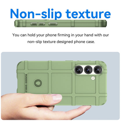 For Samsung Galaxy S25 5G Full Coverage Shockproof TPU Phone Case(Green) - Galaxy S25 5G Cases by buy2fix | Online Shopping UK | buy2fix