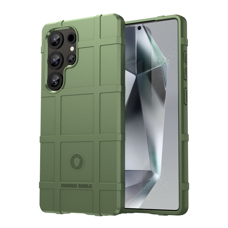 For Samsung Galaxy S25 Ultra 5G Full Coverage Shockproof TPU Phone Case(Green) by buy2fix