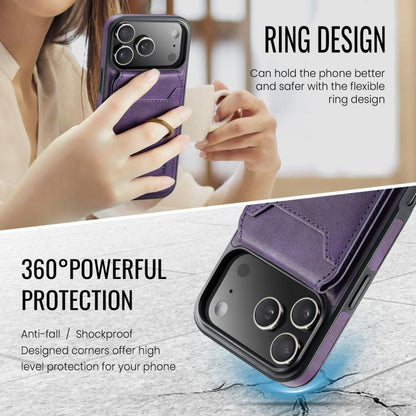 For iPhone 17 Pro Max MAGKING K1 MagSafe Detachable Wallet RFID Back Cover Phone Case(Purple) - iPhone 17 Pro Max Cases by MAGKING | Online Shopping UK | buy2fix