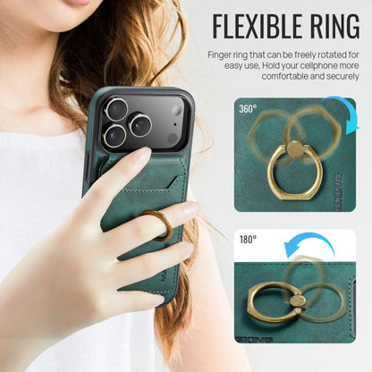 For iPhone 17 Pro Max MAGKING K1 MagSafe Detachable Wallet RFID Back Cover Phone Case(Green) - iPhone 17 Pro Max Cases by MAGKING | Online Shopping UK | buy2fix