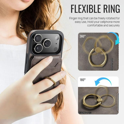 For iPhone 17 Pro MAGKING K1 MagSafe Detachable Wallet RFID Back Cover Phone Case(Coffee) - iPhone 17 Pro Cases by MAGKING | Online Shopping UK | buy2fix