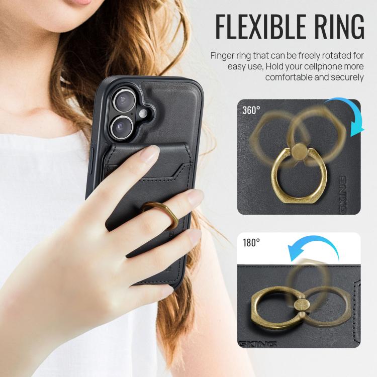 For iPhone 17 MAGKING K1 MagSafe Detachable Wallet RFID Back Cover Phone Case(Black) - iPhone 17 Cases by MAGKING | Online Shopping UK | buy2fix