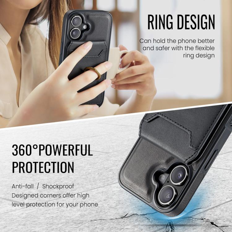 For iPhone 17 MAGKING K1 MagSafe Detachable Wallet RFID Back Cover Phone Case(Black) - iPhone 17 Cases by MAGKING | Online Shopping UK | buy2fix