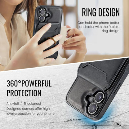 For iPhone 17 MAGKING K1 MagSafe Detachable Wallet RFID Back Cover Phone Case(Black) - iPhone 17 Cases by MAGKING | Online Shopping UK | buy2fix