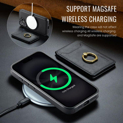 For iPhone 17 MAGKING K1 MagSafe Detachable Wallet RFID Back Cover Phone Case(Black) - iPhone 17 Cases by MAGKING | Online Shopping UK | buy2fix