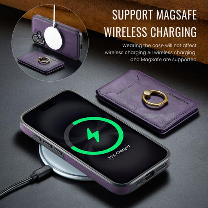 For iPhone 17 MAGKING K1 MagSafe Detachable Wallet RFID Back Cover Phone Case(Purple) - iPhone 17 Cases by MAGKING | Online Shopping UK | buy2fix
