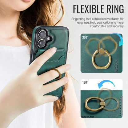 For iPhone 17 MAGKING K1 MagSafe Detachable Wallet RFID Back Cover Phone Case(Green) - iPhone 17 Cases by MAGKING | Online Shopping UK | buy2fix