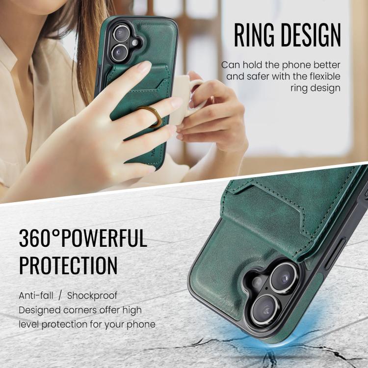 For iPhone 17 MAGKING K1 MagSafe Detachable Wallet RFID Back Cover Phone Case(Green) - iPhone 17 Cases by MAGKING | Online Shopping UK | buy2fix