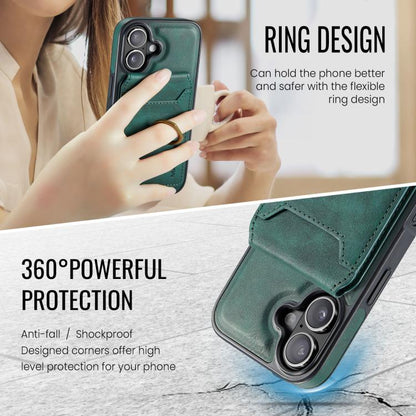 For iPhone 17 MAGKING K1 MagSafe Detachable Wallet RFID Back Cover Phone Case(Green) - iPhone 17 Cases by MAGKING | Online Shopping UK | buy2fix