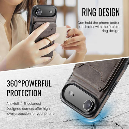 For iPhone Air MAGKING K1 MagSafe Detachable Wallet RFID Back Cover Phone Case(Coffee) - iPhone Air Cases by MAGKING | Online Shopping UK | buy2fix