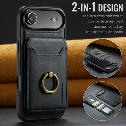 For iPhone Air MAGKING K1 MagSafe Detachable Wallet RFID Back Cover Phone Case(Black) - iPhone Air Cases by MAGKING | Online Shopping UK | buy2fix