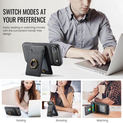 For iPhone Air MAGKING K1 MagSafe Detachable Wallet RFID Back Cover Phone Case(Black) - iPhone Air Cases by MAGKING | Online Shopping UK | buy2fix