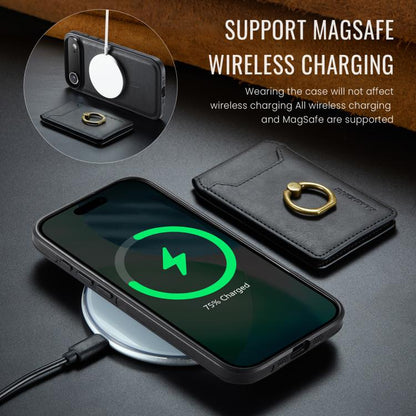 For iPhone Air MAGKING K1 MagSafe Detachable Wallet RFID Back Cover Phone Case(Black) - iPhone Air Cases by MAGKING | Online Shopping UK | buy2fix