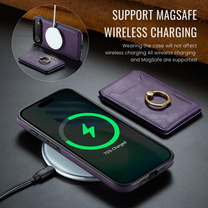 For iPhone Air MAGKING K1 MagSafe Detachable Wallet RFID Back Cover Phone Case(Purple) - iPhone Air Cases by MAGKING | Online Shopping UK | buy2fix