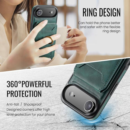 For iPhone Air MAGKING K1 MagSafe Detachable Wallet RFID Back Cover Phone Case(Green) - iPhone Air Cases by MAGKING | Online Shopping UK | buy2fix