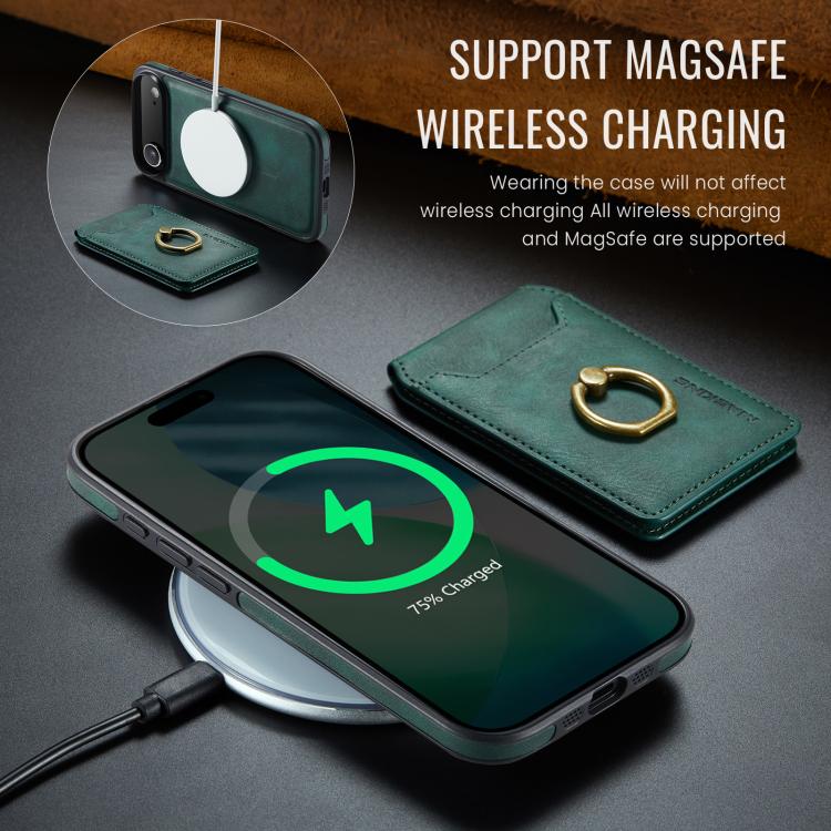 For iPhone Air MAGKING K1 MagSafe Detachable Wallet RFID Back Cover Phone Case(Green) - iPhone Air Cases by MAGKING | Online Shopping UK | buy2fix