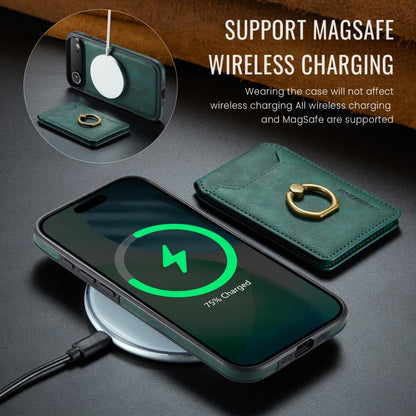 For iPhone Air MAGKING K1 MagSafe Detachable Wallet RFID Back Cover Phone Case(Green) - iPhone Air Cases by MAGKING | Online Shopping UK | buy2fix