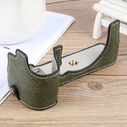 For FUJIFILM X-S20 Buffalo Texture PU Leather Camera Half Case Base(Green) - Half Case by buy2fix | Online Shopping UK | buy2fix