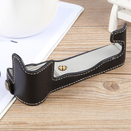 For FUJIFILM X-T1 Buffalo Texture PU Leather Camera Half Case Base(Black) - Half Case by buy2fix | Online Shopping UK | buy2fix