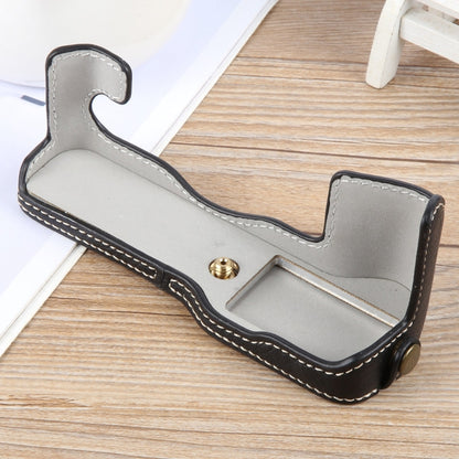 For FUJIFILM X-T1 Buffalo Texture PU Leather Camera Half Case Base(Black) - Half Case by buy2fix | Online Shopping UK | buy2fix
