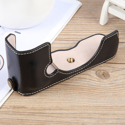 For Nikon ZFC Glossy PU Leather Camera Half Case Base(Black) - Half Case by buy2fix | Online Shopping UK | buy2fix