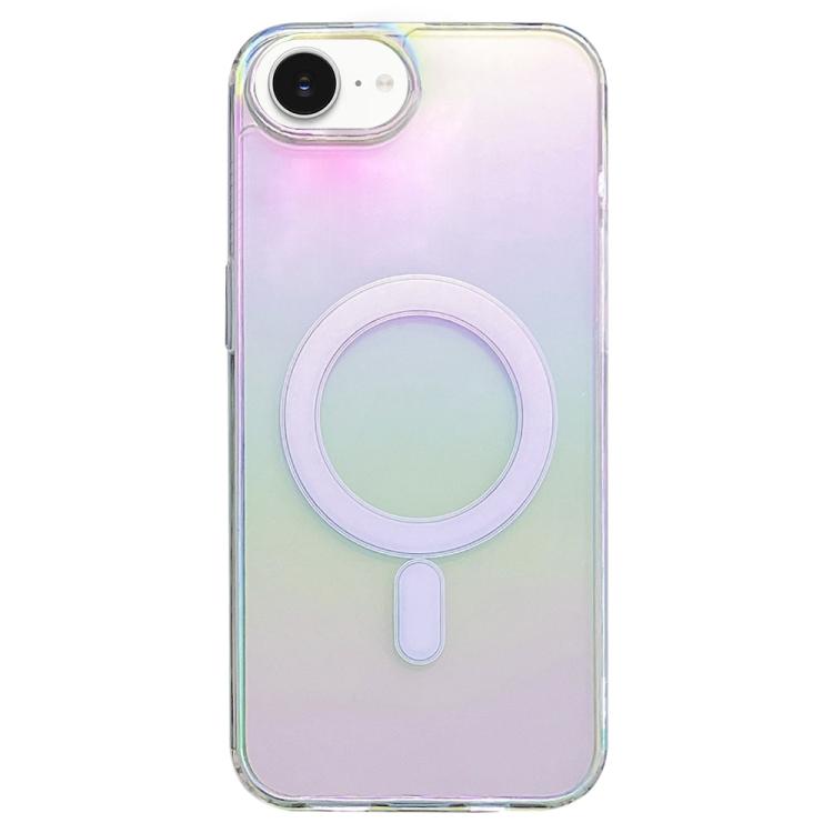 For iPhone 16e Gradient Color MagSafe Airbag Full Coverage Phone Case(Rainbow) - iPhone 16e Cases by buy2fix | Online Shopping UK | buy2fix
