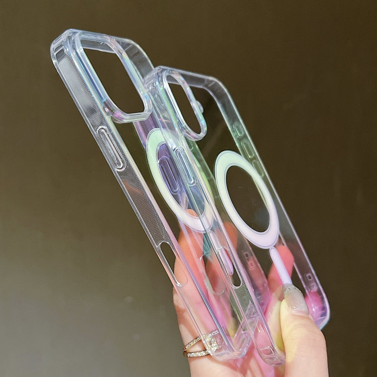 For iPhone Air Gradient Color MagSafe Airbag Full Coverage Phone Case(Rainbow) - iPhone Air Cases by buy2fix | Online Shopping UK | buy2fix