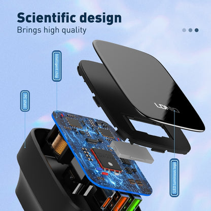 LDNIO Q334 32W Type-C + Dual USB Port Charger with 1m Micro USB Data Cable, Plug Type:UK Plug(Black) - USB Charger by LDNIO | Online Shopping UK | buy2fix