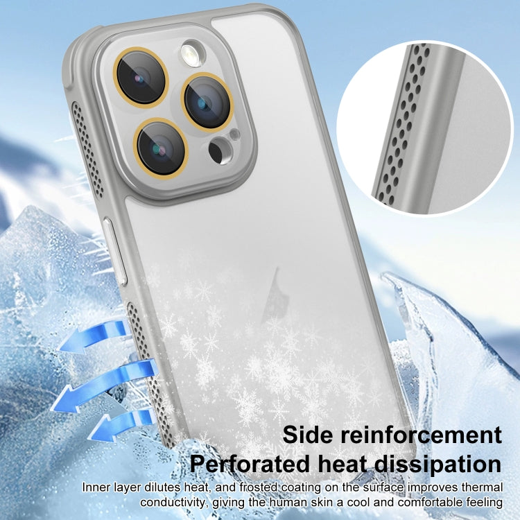 For iPhone 16 Side Cooling Skin Feel Frosted Phone Case(Pink) - iPhone 16 Cases by buy2fix | Online Shopping UK | buy2fix