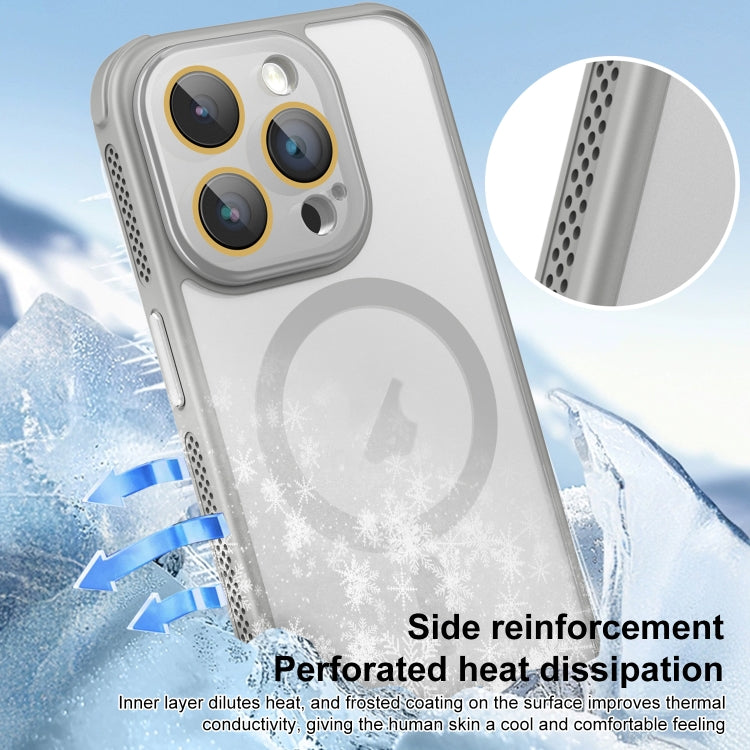 For iPhone 13 Pro Side Cooling Skin Feel Frosted MagSafe Magnetic Phone Case(Green) - iPhone 13 Pro Cases by buy2fix | Online Shopping UK | buy2fix