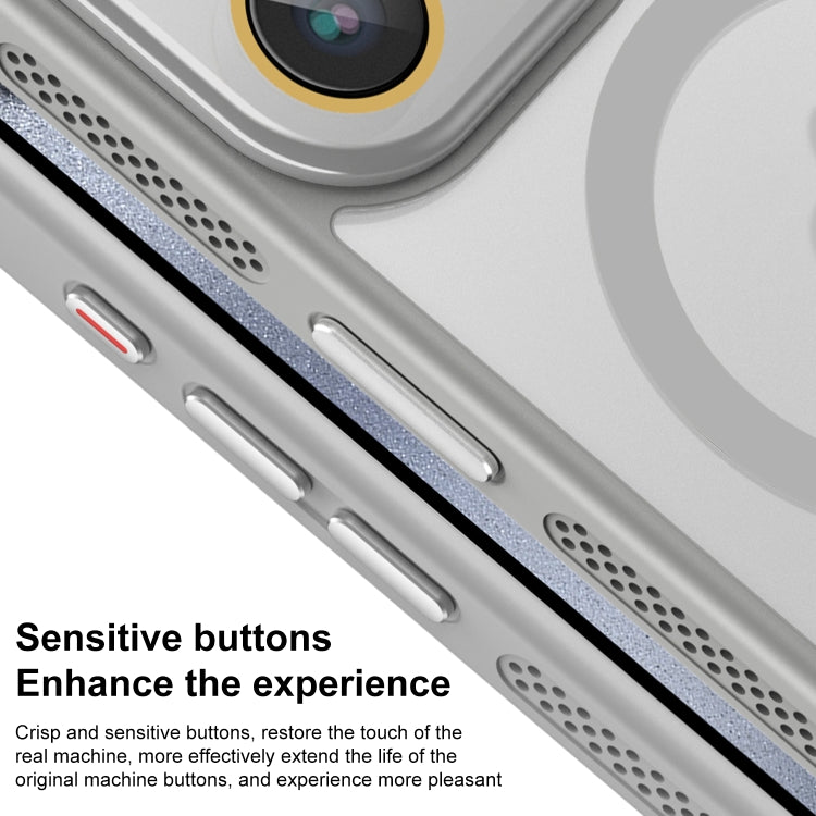 For iPhone 13 Pro Max Side Cooling Skin Feel Frosted MagSafe Magnetic Phone Case(Sky Blue) - iPhone 13 Pro Max Cases by buy2fix | Online Shopping UK | buy2fix