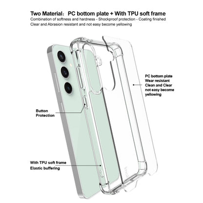 For Samsung Galaxy S24 FE 5G IMAK Space Shield PC + TPU Airbag Shockproof Phone Case(Transparent) - Galaxy Phone Cases by imak | Online Shopping UK | buy2fix