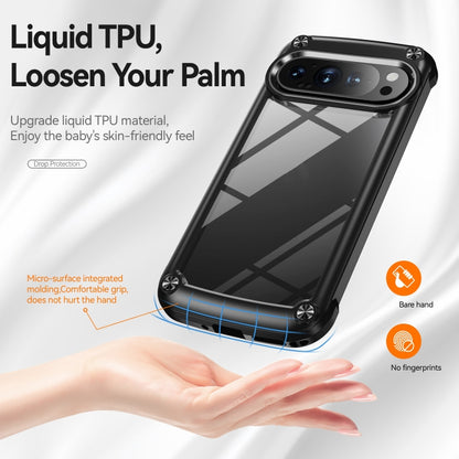 For Google Pixel 9 / 9 Pro TPU + PC Lens Protection Phone Case(Black) by buy2fix