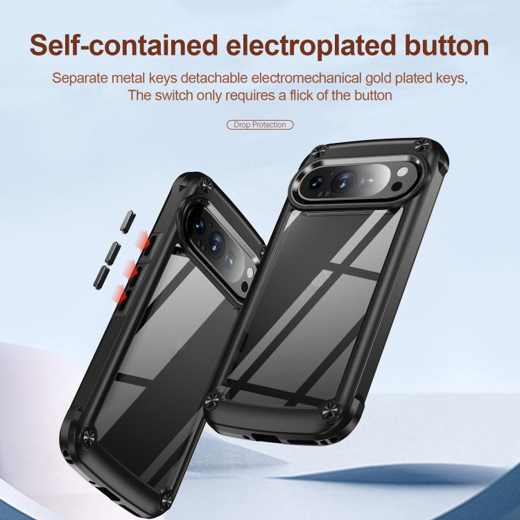 For Google Pixel 9 / 9 Pro TPU + PC Lens Protection Phone Case(Black) by buy2fix