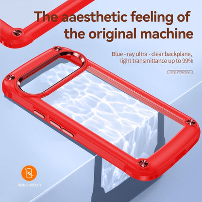 For Google Pixel 9 / 9 Pro TPU + PC Lens Protection Phone Case(Red) by buy2fix