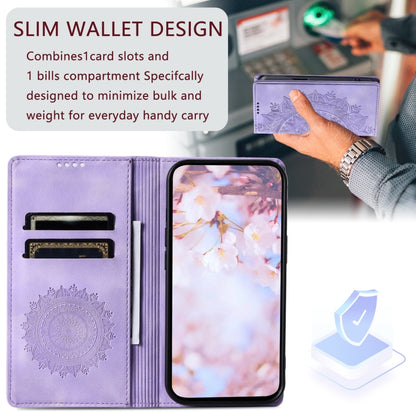 For Google Pixel 9 / 9 Pro Totem Embossed Magnetic Leather Phone Case(Purple) - Google Cases by buy2fix | Online Shopping UK | buy2fix