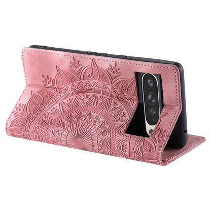For Google Pixel 10 Pro XL Totem Embossed Magnetic Leather Phone Case(Rose Gold) - Google Cases by buy2fix | Online Shopping UK | buy2fix